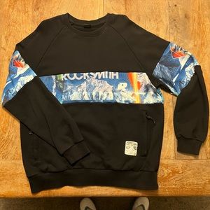 Rocksmith Slopes NYC Crewneck Sweatshirt Black Urban Size XL Extra Large